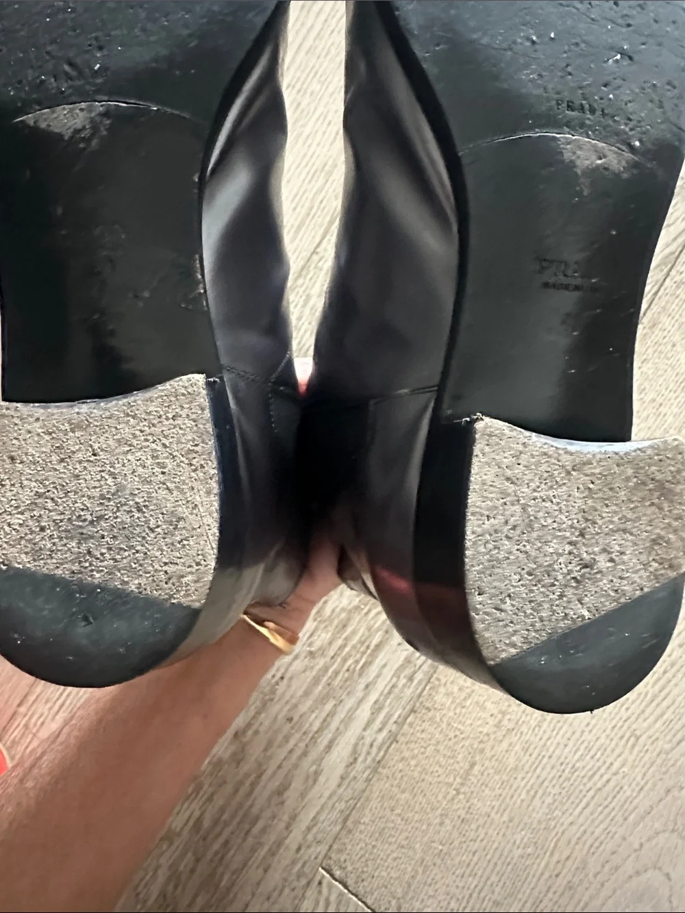 Prada Woman Metallic Grey Leather Chelsea Boots - Sleek Ankle Dress Boots EU 40